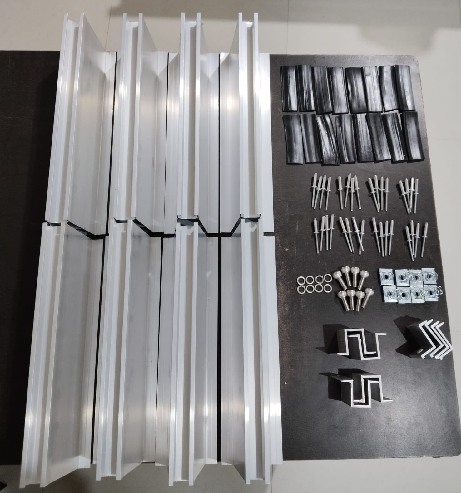 3 Solar Panel mounting kit with 100x300mm Micro channels