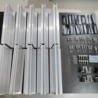 4 Solar Panel mounting kit with 100x300mm Micro channels