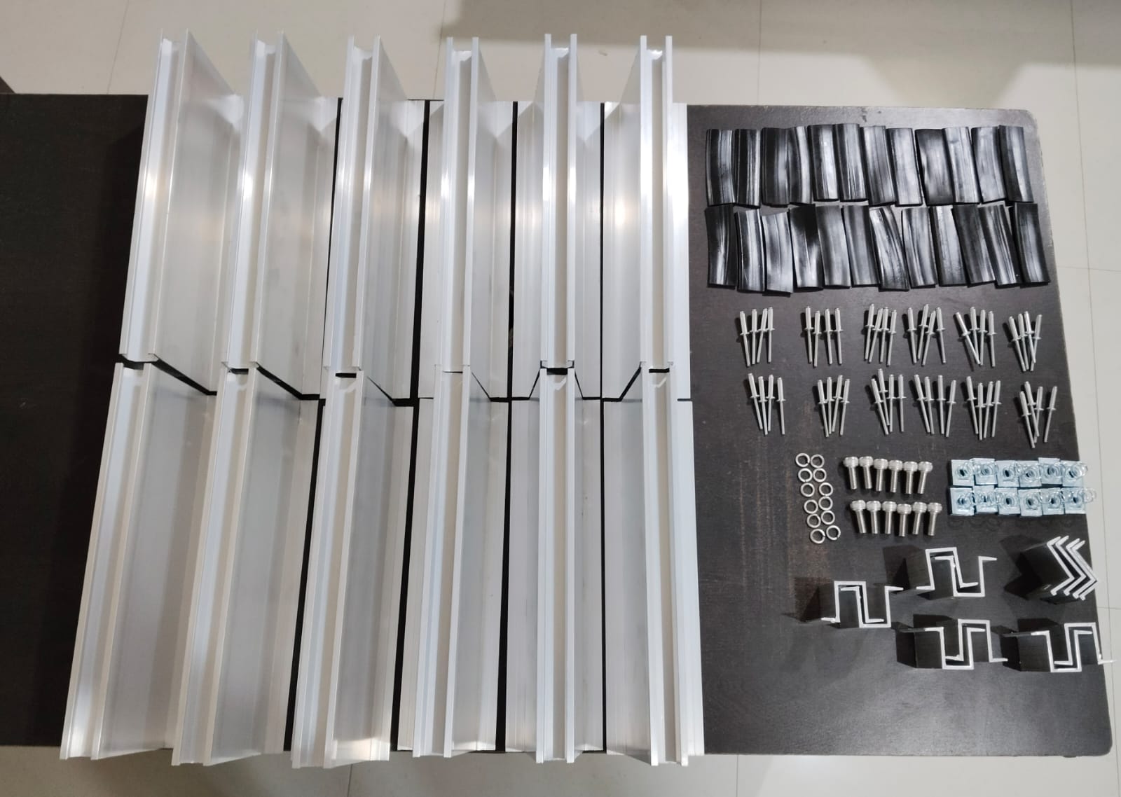 5 Solar Panel mounting kit with 100x300mm Micro channels